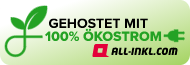 gehostet mit 100% Ökostrom von all-inkl.com